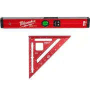 Milwaukee 24"Digital Box Level Pin-Point Measurement Technology+7"Rafter Square