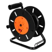 Extension Cord Storage Reel, 15 AMP Overload Switch, 4 Outlets, Holds 100 ft ...