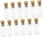 EPIGEIST 100Pcs Vials with Cork Wish Bottles for DIY Jewelry and Home Decor for Perfumes and Essential Oils Versatile Crafting Accessories