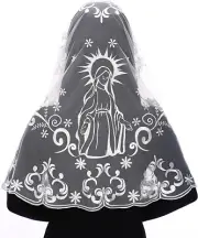 Catholic Church Mantilla Veil Lace Chapel Mass Veil Spanish Orthodox