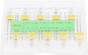 Baxnore 10PCS Sewing Machine Twin Needles Set, Stainless Steel Double Needles with 4 Gauges (2.0-4.0mm), Includes 75 80 90 Sizes for Decorative Parallel Stitching