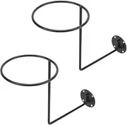 2Pcs Motorcycle Helmet Holder, Wall Mounted Motorcycle Helmet Rack, Multifunctional Rack for Jackets Coats Hats Wig