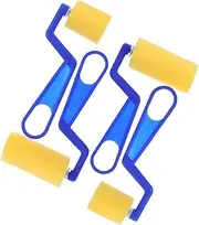 PHENOFICE 4pcs Children's Drawing Tools Sponge Paint Roller Sponge Paint Brush for Painting Round Sponge Brush Coloring Sponge Stamp Paint Rollers Painting Supplies Paint Sponge Plastic Blue