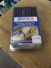 Sea Dog 302112020NV-1 Double Braided Nylon Dock Line, 1/2" x 20' - Navy - NEW