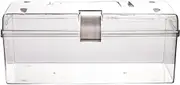 Generic Box Storage Organizer with Handle Dustproof First Aid Box Storage Box for Camping Desktop Travel, as described, Long Large Size