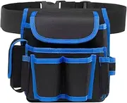 Belt Tool Pouch - Adjustable Heavy Duty Oxford Tool Belt | Large-Capacity Storage Pouch for Work Garden Carpentry Roofing Electrician Plumbing Framing