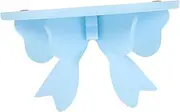 iplusmile Nordic Bow Style Wooden Floating Shelf for Boys and Girls Room Decorative Wall Storage for Bedroom Living Room