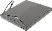 HOMSFOU USB External DVD Burner Portable Cd ROM Rewriter Drive for Laptop Desktop Ultra-Thin Design No Driver Installation Required High-Speed Data Transmission for Video Music Playback