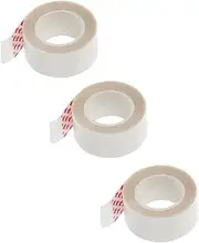 OIIBWQ 3 Yard Double Wig Hairpiece Tape Clothing Body Skin Bonding Tape Roll, Clear, 3 Roll