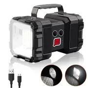 Handheld 100000LM LED Spotlight Flashlight USB Rechargeable Torch Searchlight