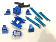 Full Aluminum Shock Tower GearBox Servo mount Gear Cover 1/18 Traxxas TRX-4M Bu