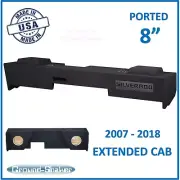 Chevy Silverado 2007 - 2018 Double/Extended Cab 8" Dual Ported Sub Box Enclosure