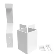 Veranda Railing Accessory Fascia Mount Inside Corner Bracket W Aluminum White