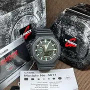 Casio G-Shock GA-2100RC-1A Octagon Analog Digital Black Resin Men's Sport Watch