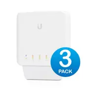 [USW-Flex-3] USW Flex 3 Pack- Managed, Layer 2 Gigabit switch with auto-sensing 802.
