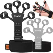 Hand Grip Strengthener and Finger Exerciser, 2 Pack Finger Strengthener, Grip...