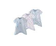 3PCS Super Soft Cotton Comfy Infant Short Sleeve Bodysuit - 6