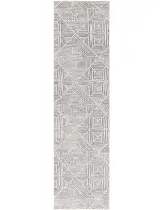 [Rug Culture] Oasis Kenza Contemporary Runner Rug in Silver