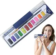 Water Paint Set | Portable Travel Water Color Kit with Brush,Portable Travel Painting Activity, Palette Kit for Kids Adults Teens