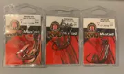 3 Packs Mustad KVD Hooks Mega-Bite Soft Plastics Hooks 3/0