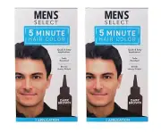Lot 2 NIB Men Select Hair Color Dye Dark Brown Young Macho Mother Gift Free Ship