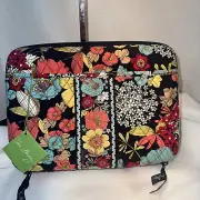 VERA BRADLEY Hard Side Mini Laptop Case, HAPPY SNAILS No Strap