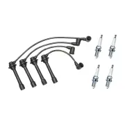 Bosch Ignition Leads + 4 x Denso TT Spark Plugs for Mazda MX5 NB NB8C 1.8 98-00