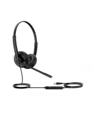 Yealink TEAMS-UH34SE-D Professional USB wired headset. TEAMS Certified. Dual soft leather earpieces, USB-A & 3.5mm Jack