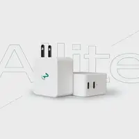 在飛比找PChome24h購物優惠-Allite 氮化鎵GaN USB-C雙孔快充充電器