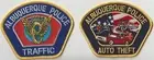 Albuquerque NM Traffic & Auto Theft obsolete patch pair