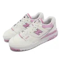 在飛比找momo購物網優惠-【NEW BALANCE】休閒鞋 550 女鞋 白 粉紅 復