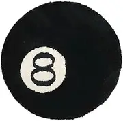 Simulation Billiards Anti-Slip Bath Floor Chair Kids Bedroom 2022 Round Mat L7n1 8 Carpet Soft Rug Black Ball Tuftin
