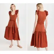NATION LTD x Evereve NWT Everleigh Dress in Cayenne // M