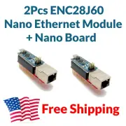 2pcs Ethernet Shield With Nano Clone LAN Network Module Arduino Mini Adapter SPI