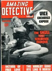 MAG: Amazing Detective Cases #2 December 1940- Jack Kirby art- Skull Screamed...