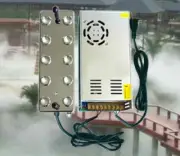 10 Head Ultrasonic Mist Maker Industry Fogger Humidifier +Power Supply 220V