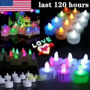 24x Flameless Flickering & Steady LED Tea Light Votive Candles w/Batteries Decor