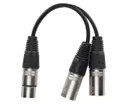 Xlr Female To Dual Xlr Male Cable Microphone Stereo Balanced Connection Cord For Audio Adapterwhite 3M / 9.8Ft