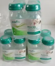 12 Evenflo 5-Ounce Breast Milk Collection Bottles New