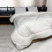 Luxton Australian Made All Season Wool Quilt King Size 500GSM 100% Wool Filling 100% Cotton Japara Quilt Doona Made in Australia (King Size)