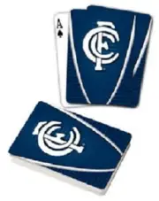 CARLTON BLUES AFL TEAM LOGO FULL DECK SET OF PLAYING CARDS POKER