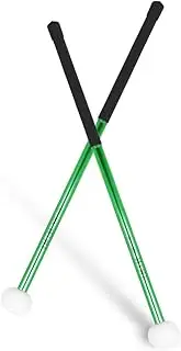 GREENADSCAPE 2pcs Felt Head Drum Mallets Ergonomic Percussion Sticks for Marching Drums Stylish Durable Comfortable Playing Experience