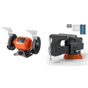 Bench Grinder Machine 6 inch Single Speed Bench Grinder with 2.1A Brushless Mot