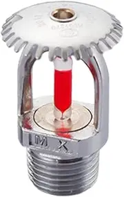 Fire Sprinkler Head, Pendent Type Spray, 68℃/155℉ Water Spray Up Sprinkler Head 1/2" Inch Thread Quick Response Fire Sprinkle for Home Residential Buildings