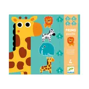 4x Djeco Jungle 3/4/5/6 Giant Jigsaw Puzzle Set Kids Play Game 25x21cm 2y+