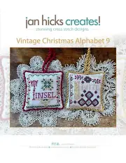 Jan Hicks Creates! - Vintage Christmas Alphabet 9 - Original design by Jan Hicks