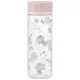 小禮堂 Hello Kitty 透明隨身冷水瓶 400ml (粉蓋鬱金香款)