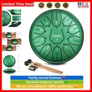 Steel Tongue Drum 6 Inch 11 Note, Chakra Drum for Rain D Major Beginner Handp...