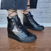 ✨Converse Chuck Taylor All Star Classic Wedge Leather Sz 9 Womens Shoes A12827C