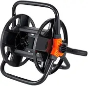 Topyond Portable Hose Reel Garden Hose Rack Lightweight Steel Labor Saving Protecting Storage for Home Garden Car Wash